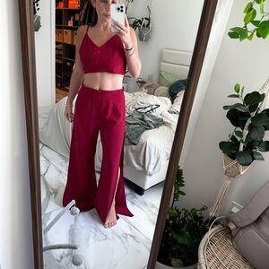 SHEIN Size L Red Two-Piece Set